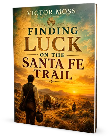 Cover of Finding Luck on the Santa Fe Trail by Victor Moss.